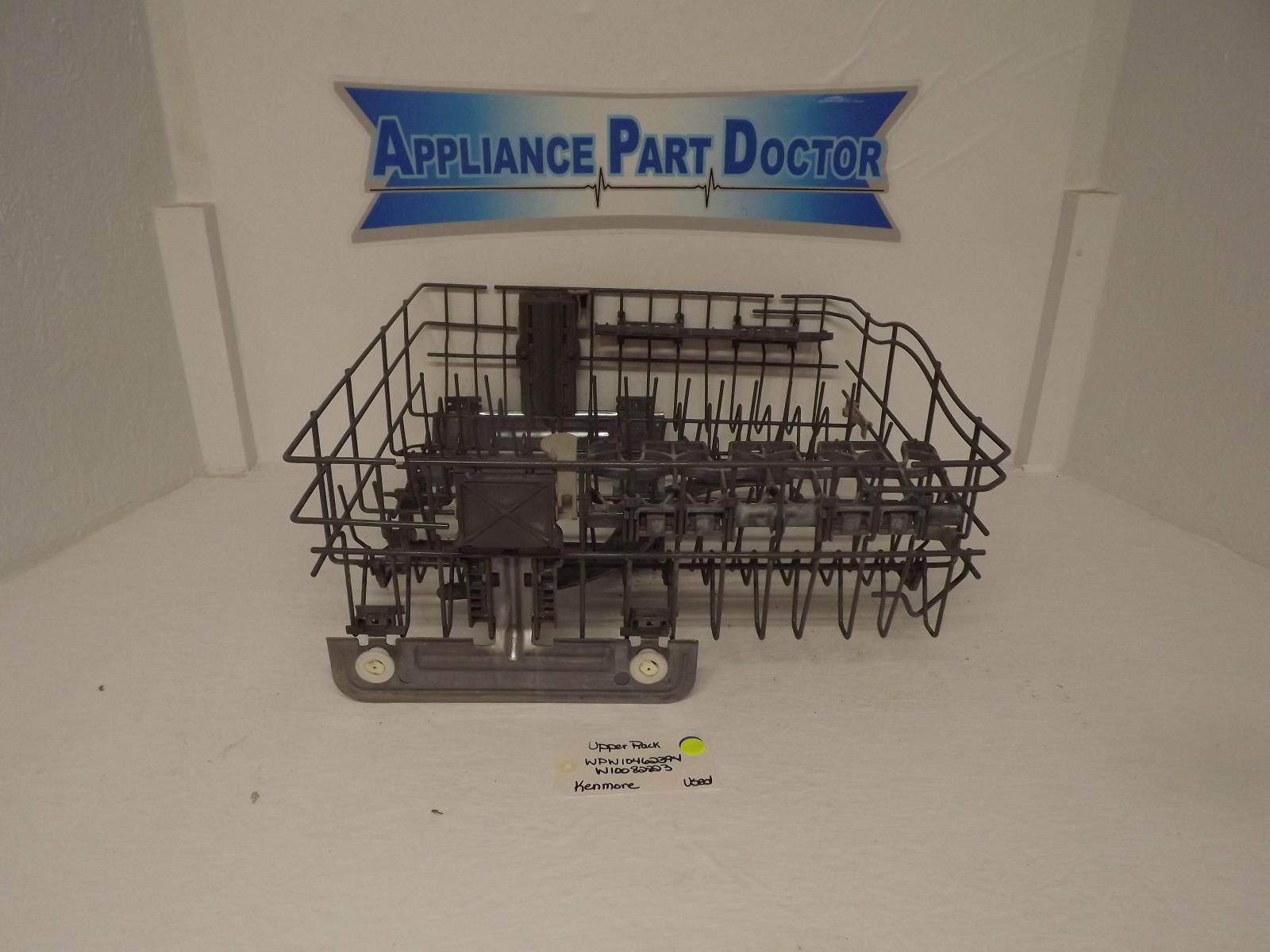 Kenmore Dishwasher WPW10462394 W10082823 Upper Rack Used Kenmore Dishwasher WPW10462394 W10082823 Upper Rack Used